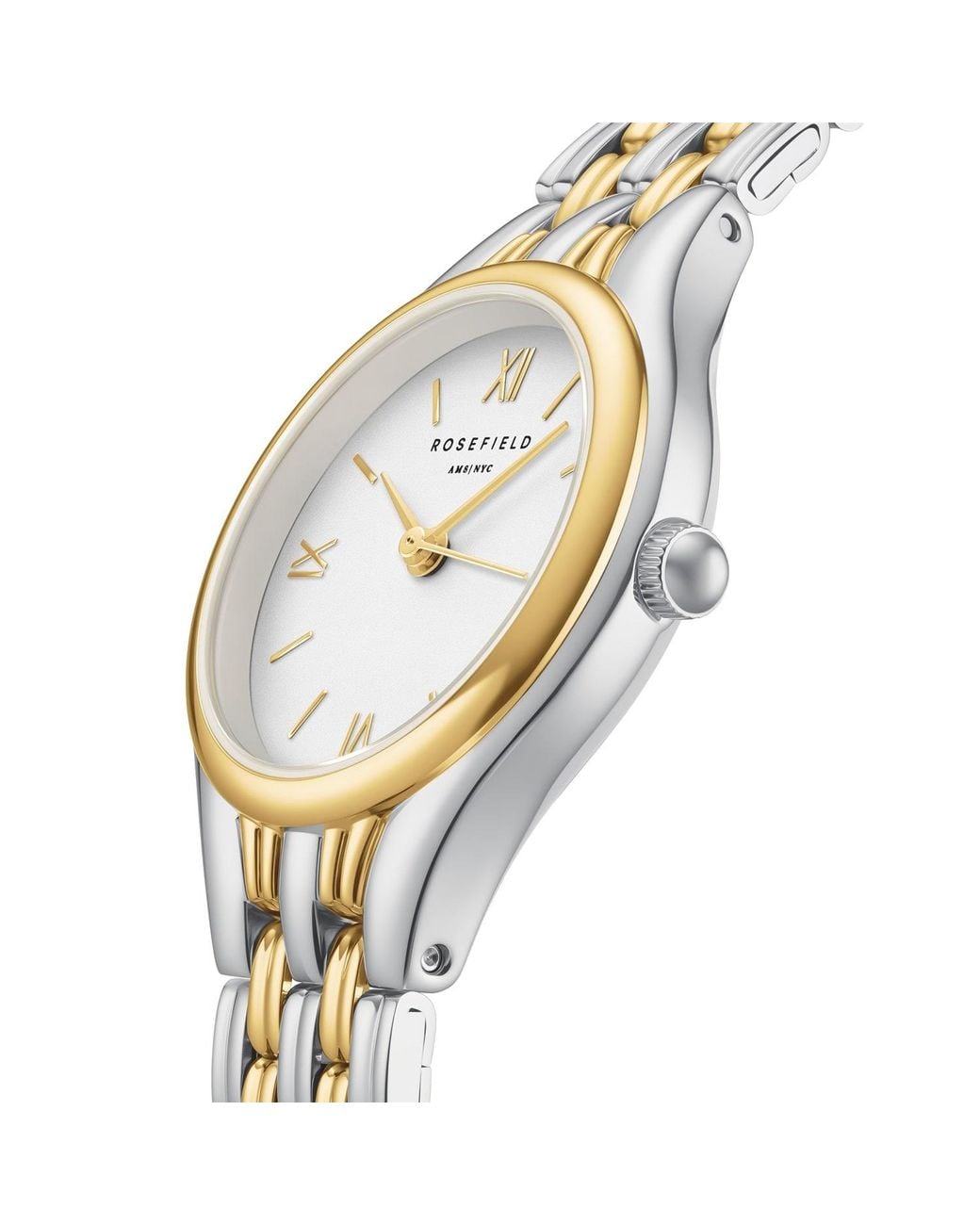 ROSEFIELD Metallic Muse Dial Two Tone Bracelet Watch