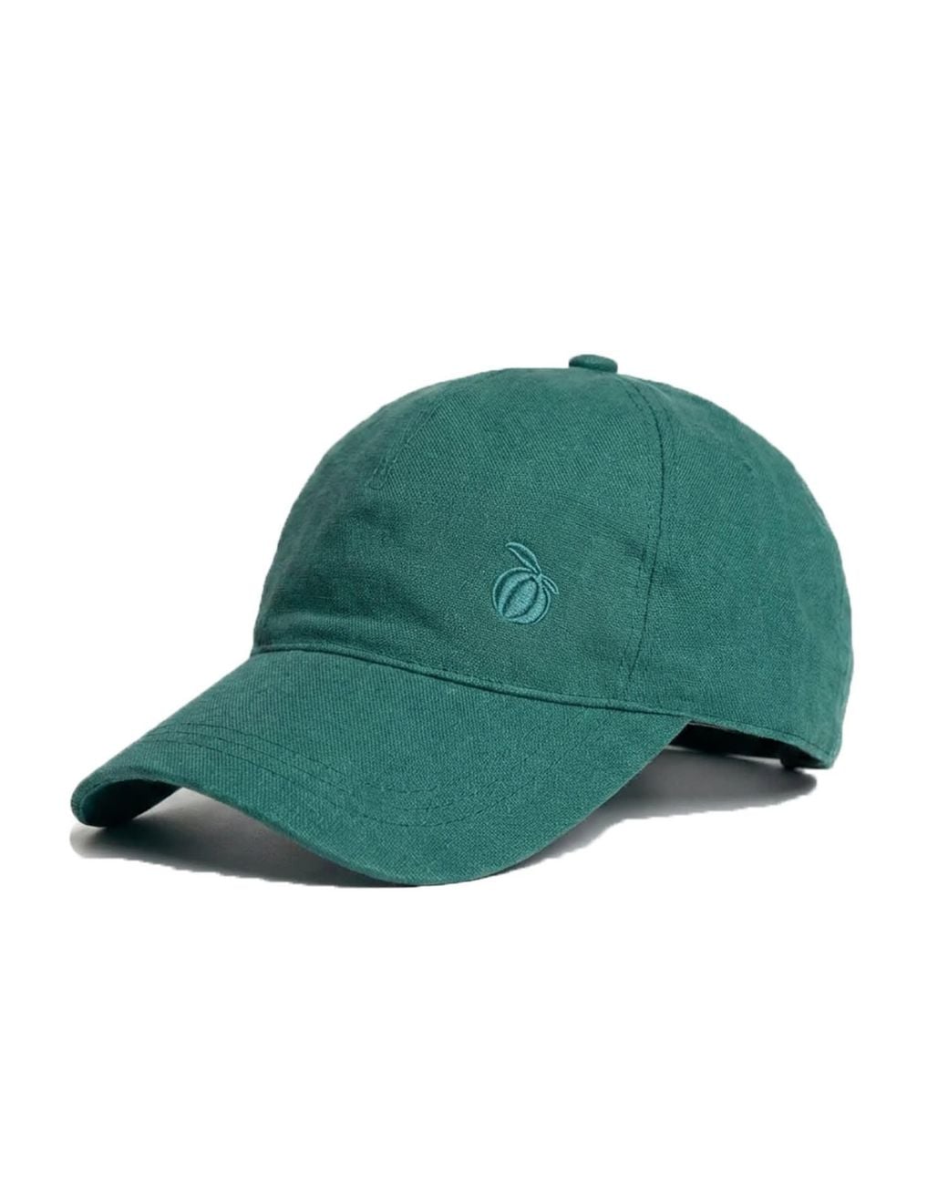 Maison Tangerine Green Linen Baseball Hat Basil for men