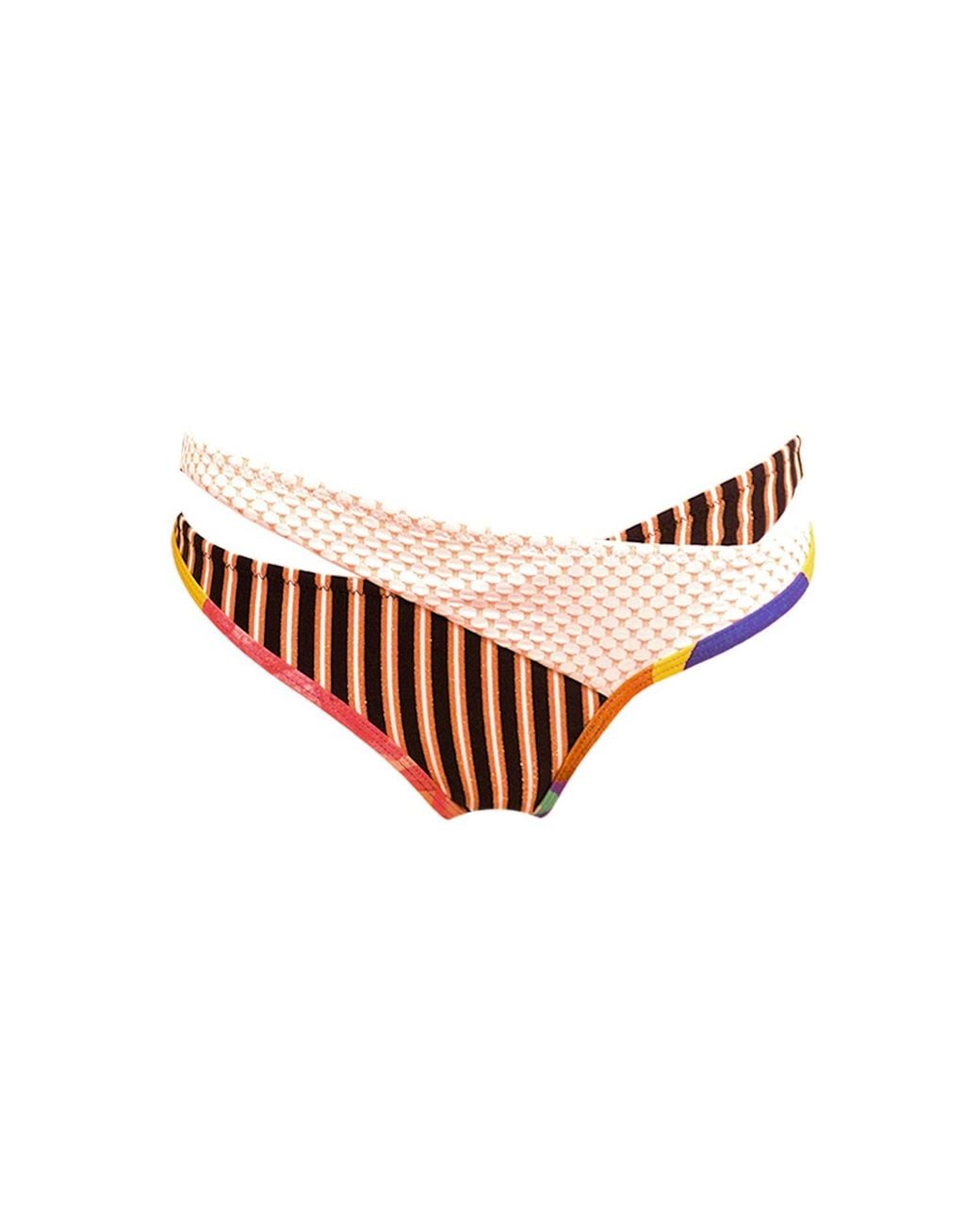 Aulala Paris Brown Aulala X Risbo Artistic Bikini Bottom Utopia