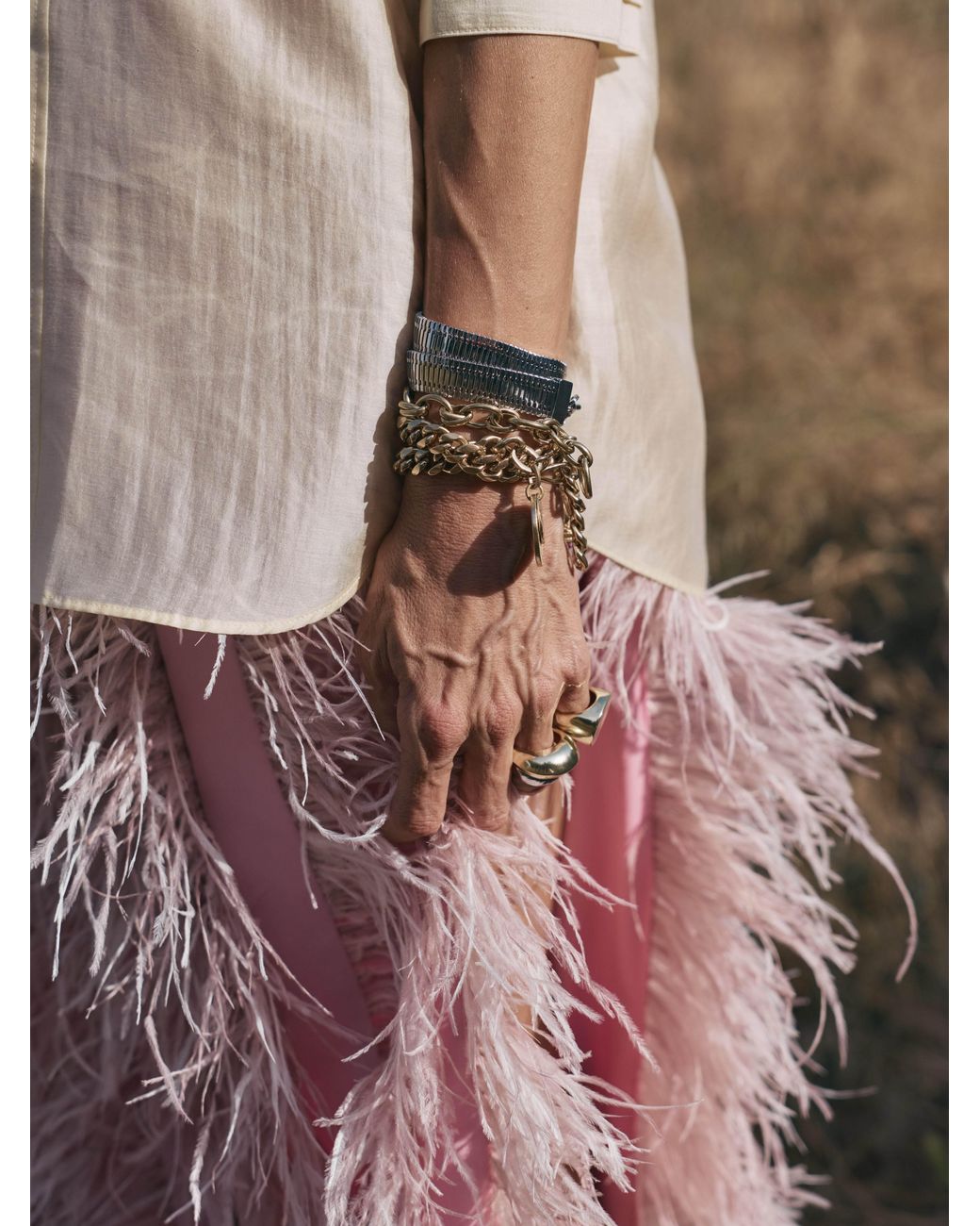 Sita Nevado Metallic Boa Bracelet