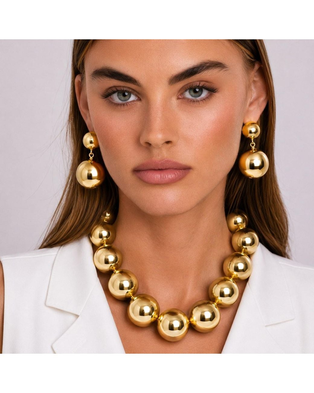 Michael Nash Jewelry Metallic Marylynn Ball Drop Earrings