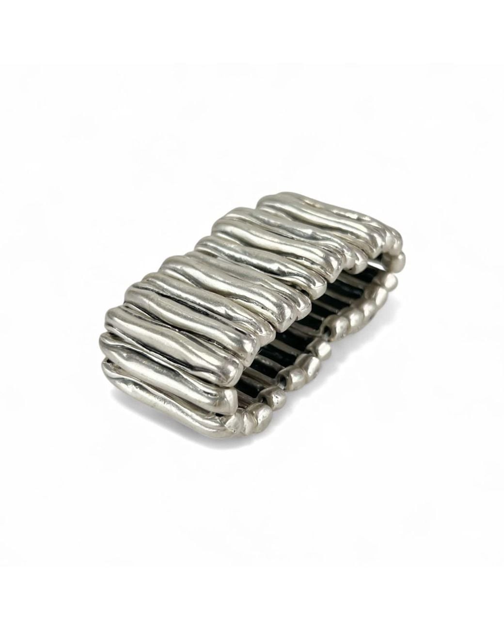By Virgo Metallic Gaia Antique Wide Bracelet