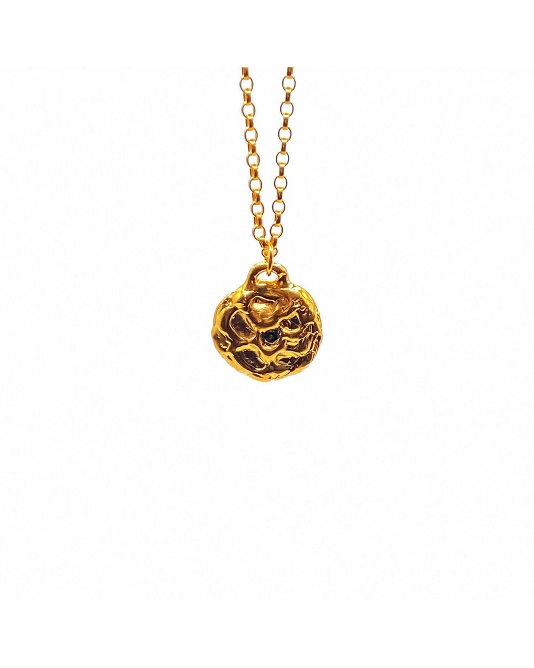 Moca Jewellery White Moon Gem Necklace