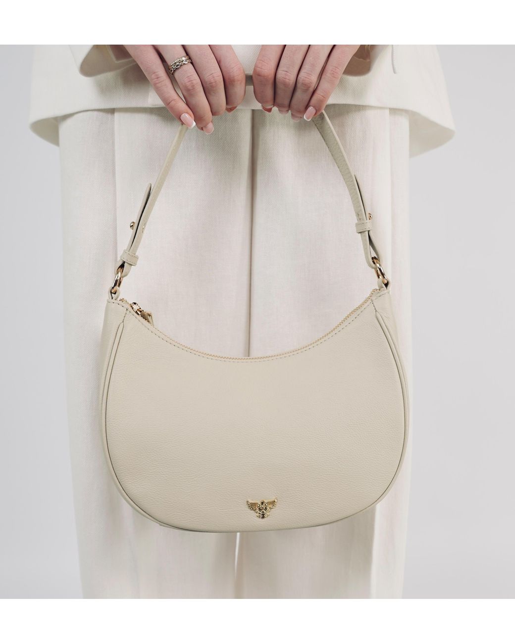 Apatchy London Natural Neutrals The Lucy Stone Leather Bag