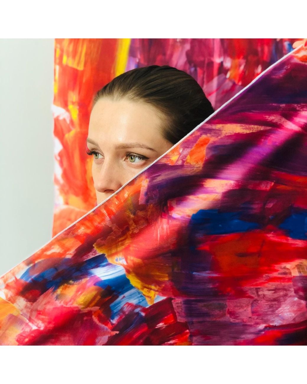 ARSHYS Red Georgia Silk Scarf