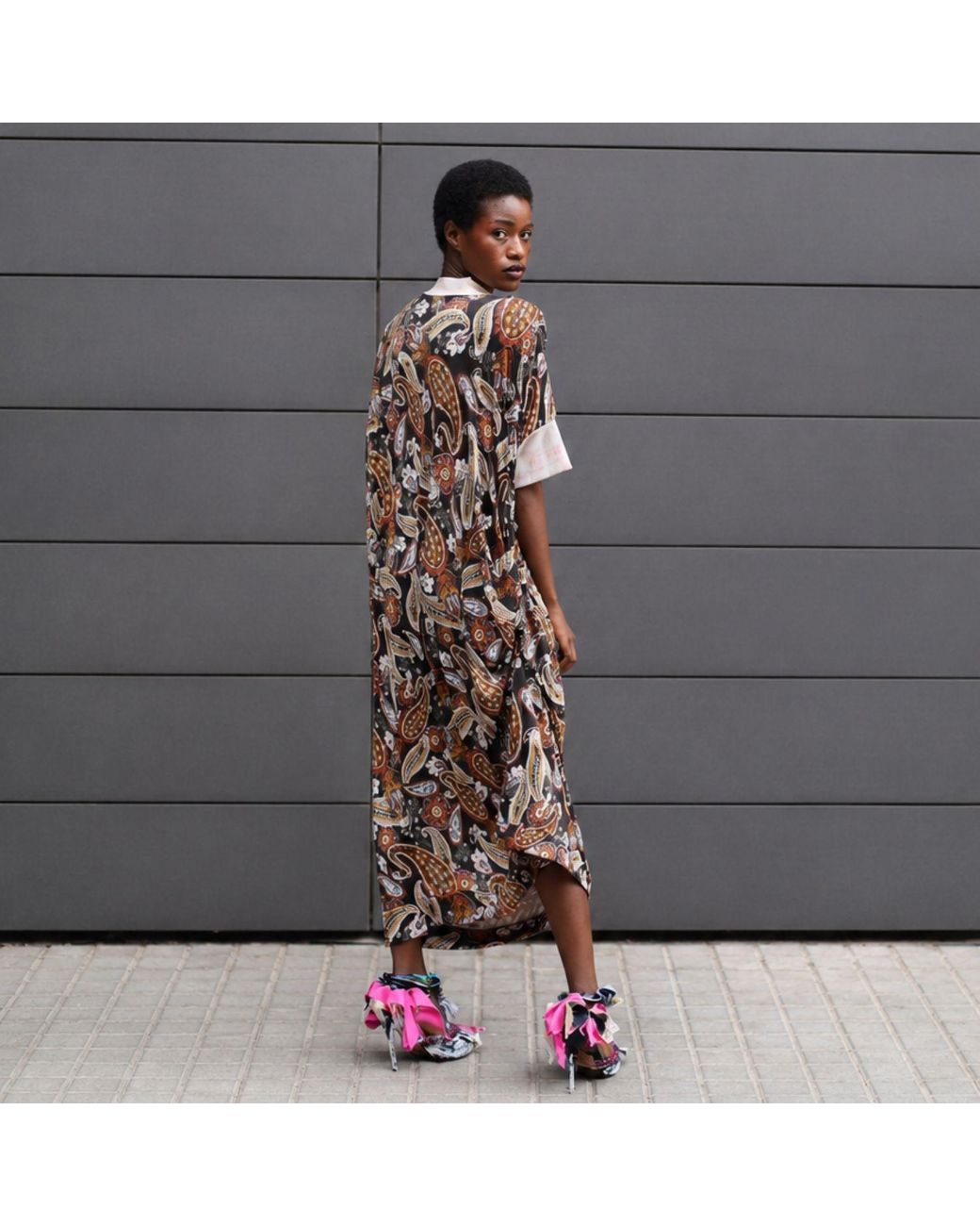 Miro Misljen Natural Nomad Paisley Maxi Dress