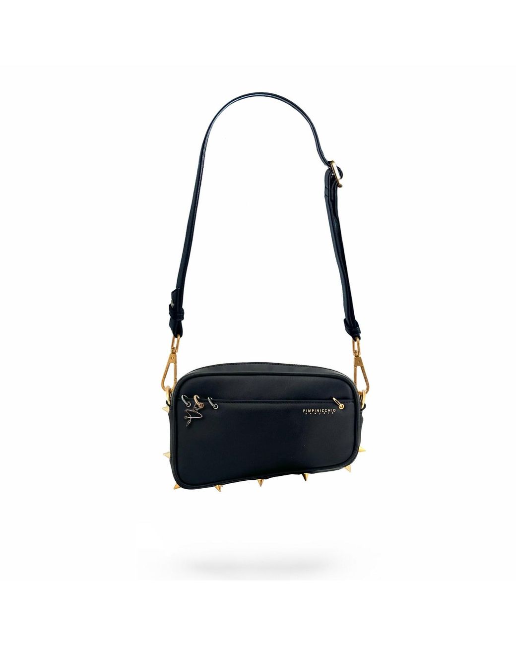 Pimpinicchio New York Black Asymmetrical Belt Bag for men