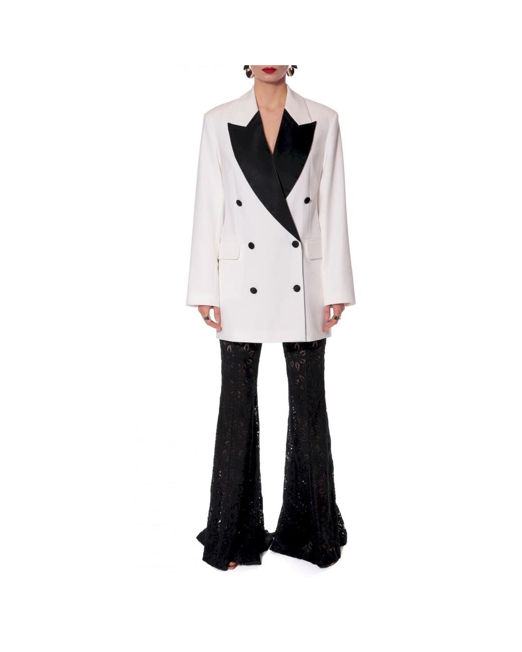 AGGI by HALEWSKI White Morgana And Bridal Blazer Dress