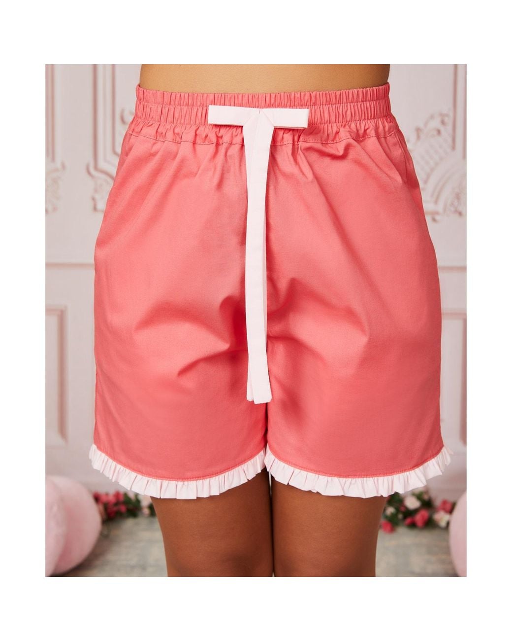 Love Letters X Pink Dolce Rosa Coral & Short Pyjama Set