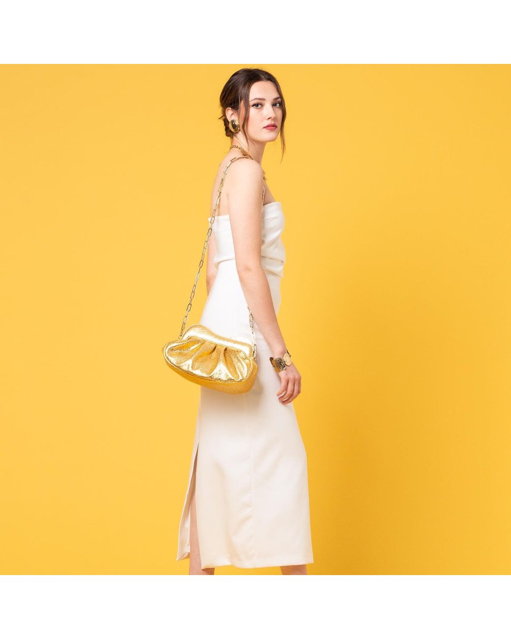 Danni Ro Metallic Lisbon Baby Clutch