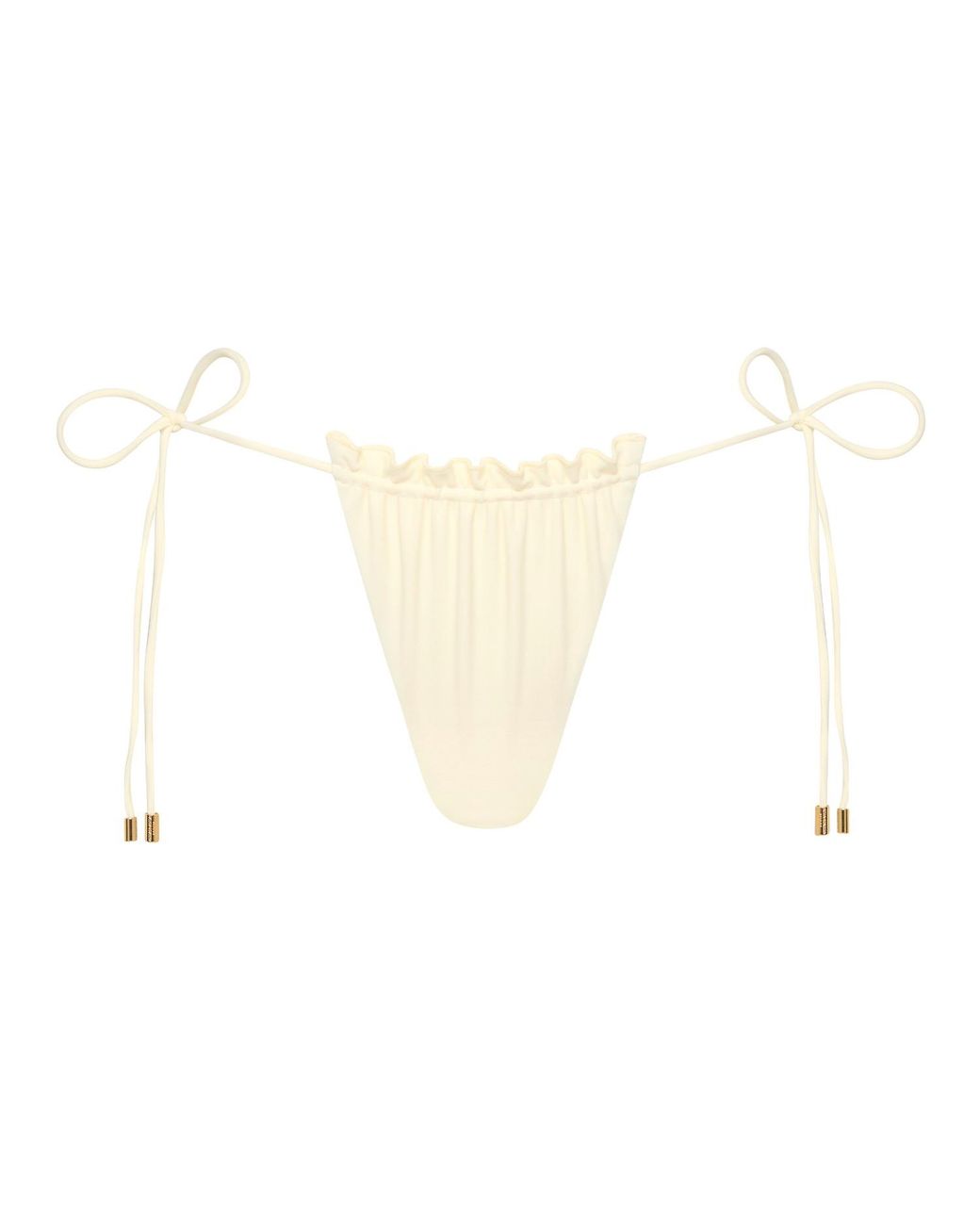 Aura Maris Resort White Albus Tie Side Bikini Bottom