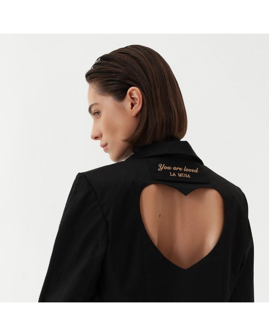 La Musa Black Heart Blazer