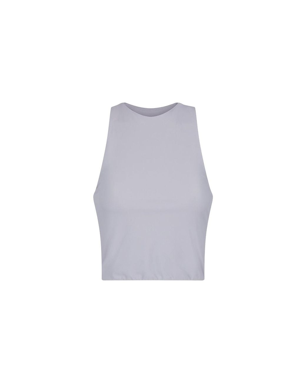 NUMBAT Gray Smooth Sports Crop Tank