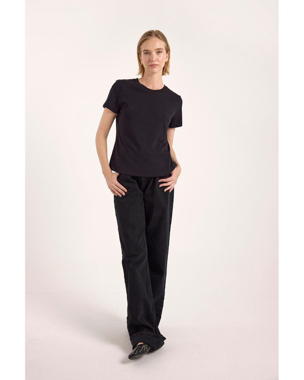 Brodie Cashmere Black Weekend Boxy Tee