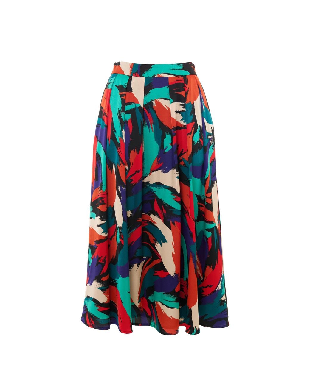 Louche White Lizea Hofmann Print Midi Skirt