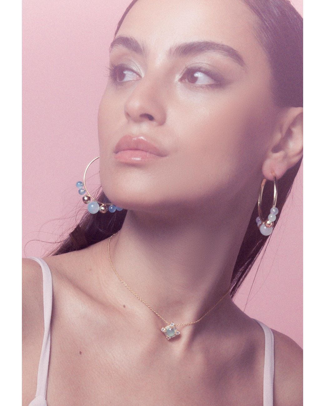 Lavani Jewels Multicolor Elara Aquamarine Earrings