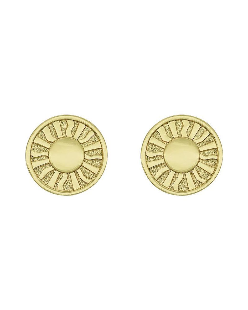 Aurozia Metallic Tarot The Sun Stud Earrings