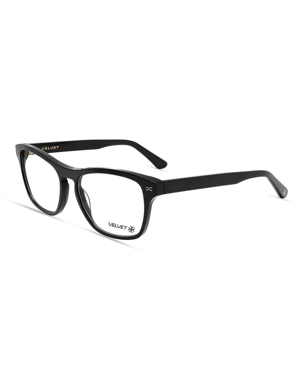 Velvet Eyewear Black Square Optical Style