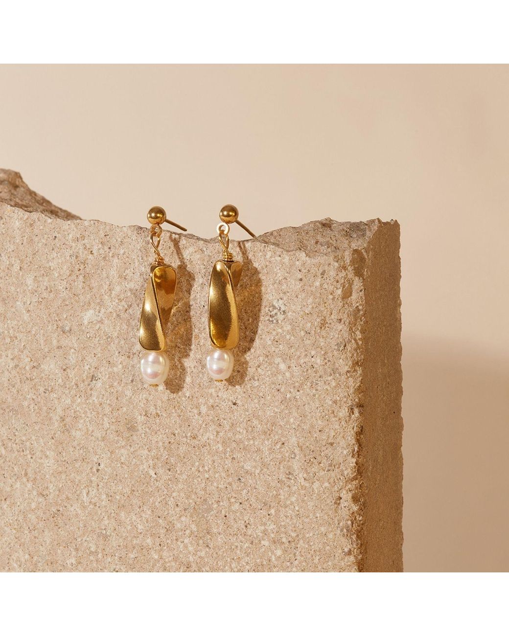 A Weathered Penny White Sierra Pearl Studs