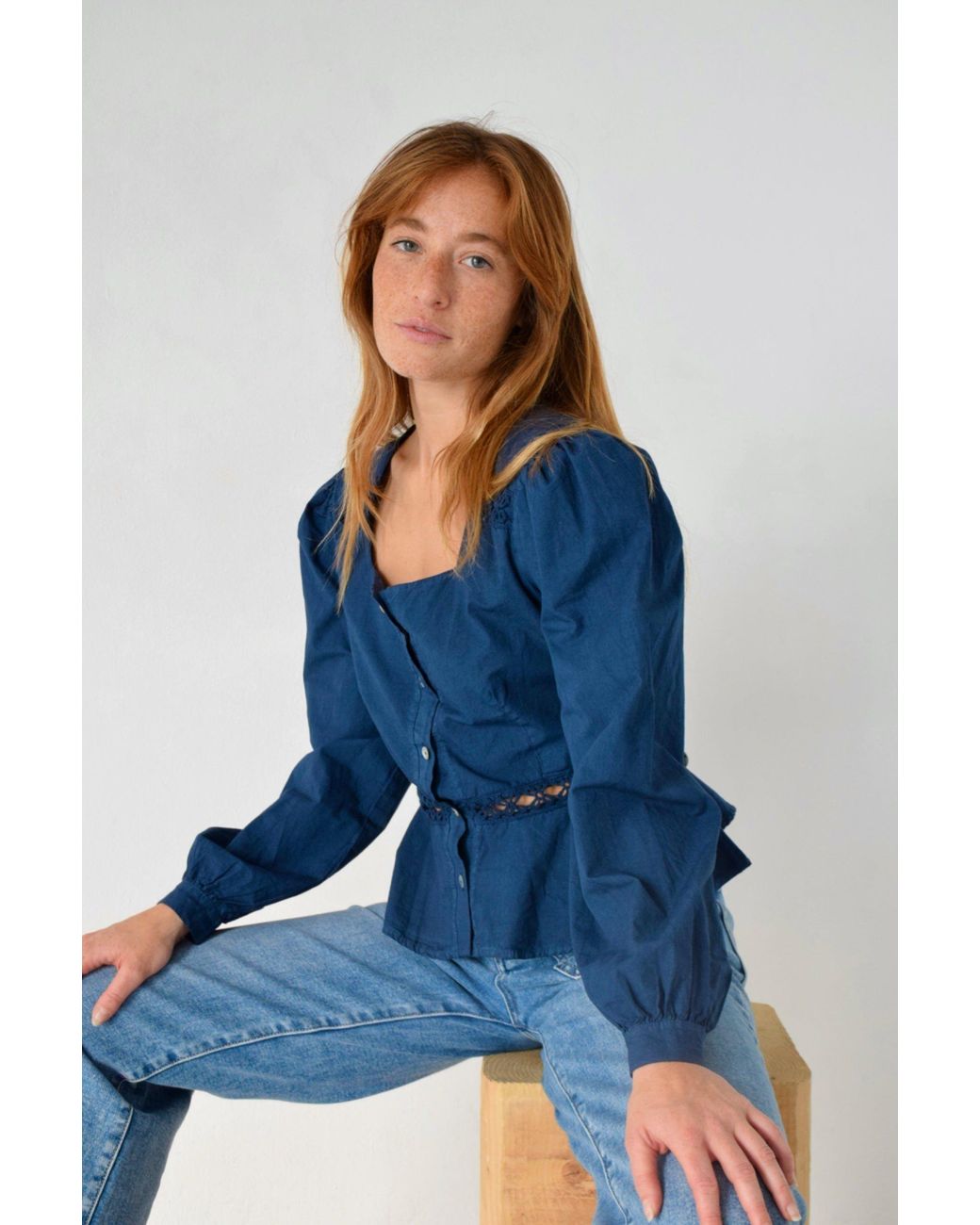 Mind Traveler Blue Roma Blouse