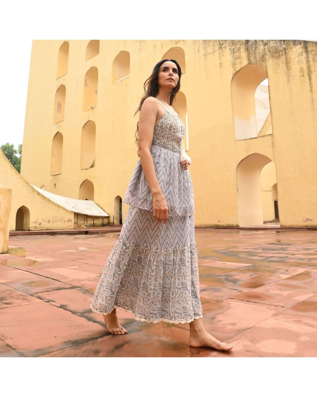Liminal Gray Maya Wrap Skirt
