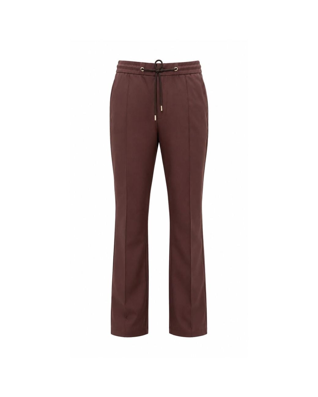 DAVID WEJ Brown Ashford Relaxed Loose Fit Drawstring Trouser for men
