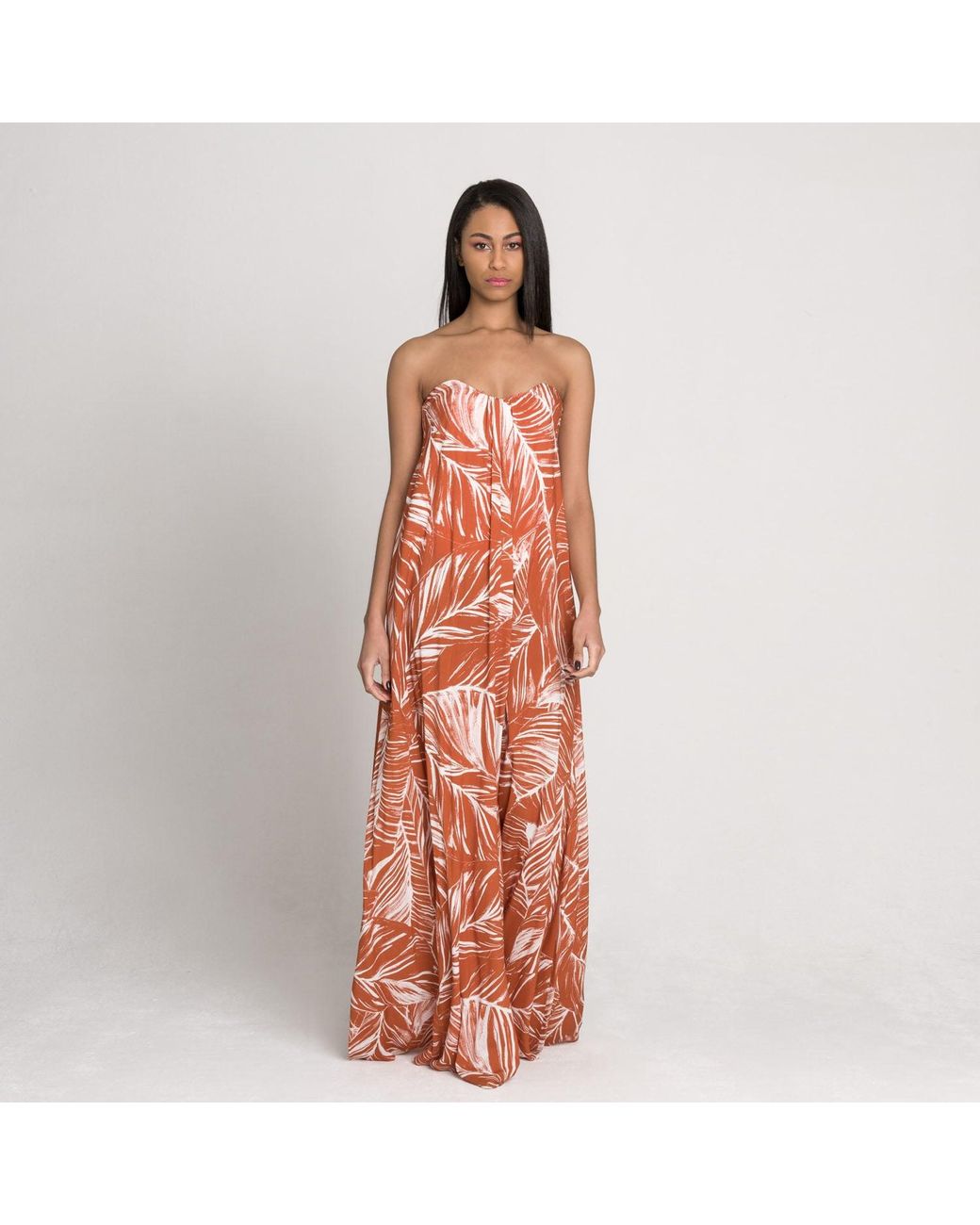 Imaatu Brown Blush Rust Dress