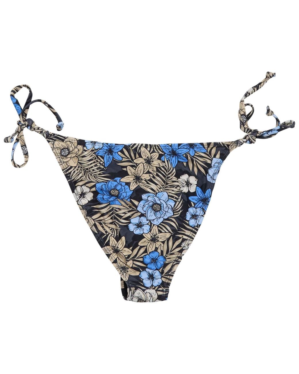 Lords of Harlech Blue Bonita Tropical Mix Bikini Bottom