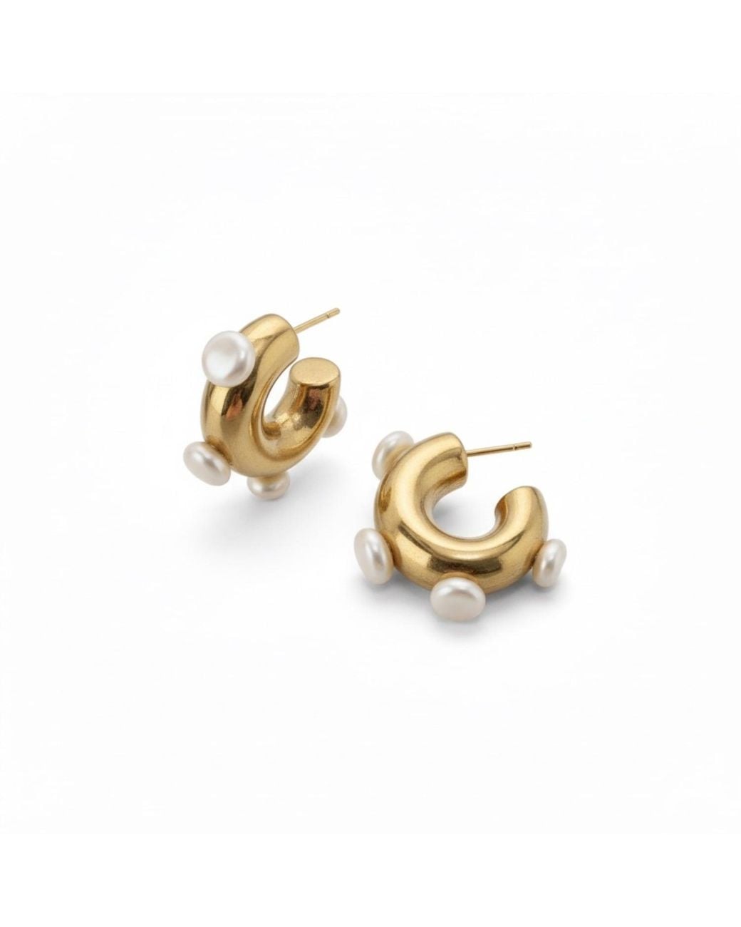 Vicky&Nico Metallic Pearl Hoops
