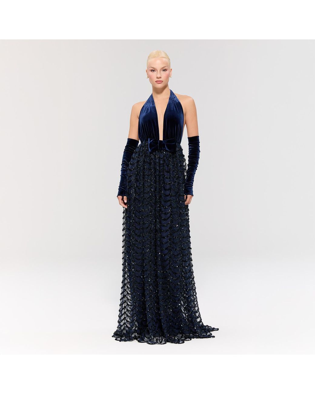 Nur Karaata Blue Crownlight Gown