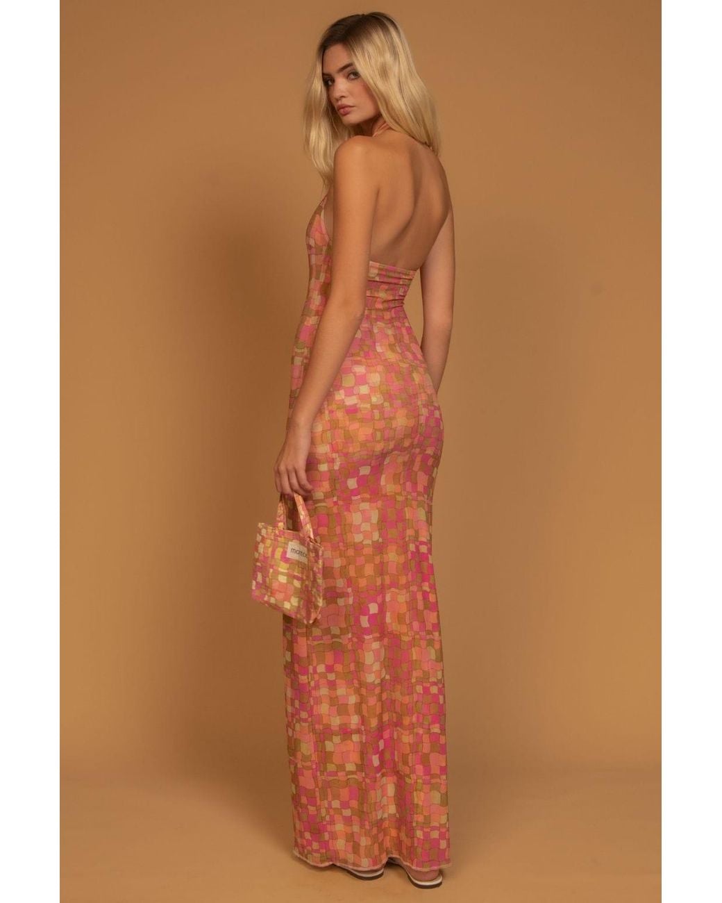 Montce Red Ibiza Geo Ava Dress
