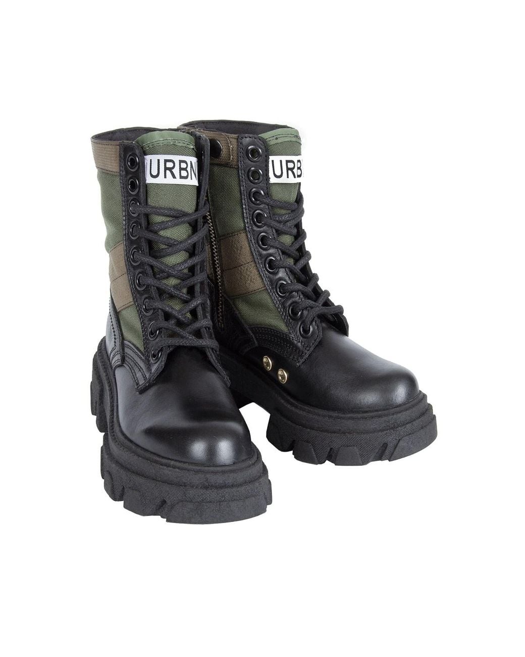 Urbnkicks Green Jungle Ankle Boots