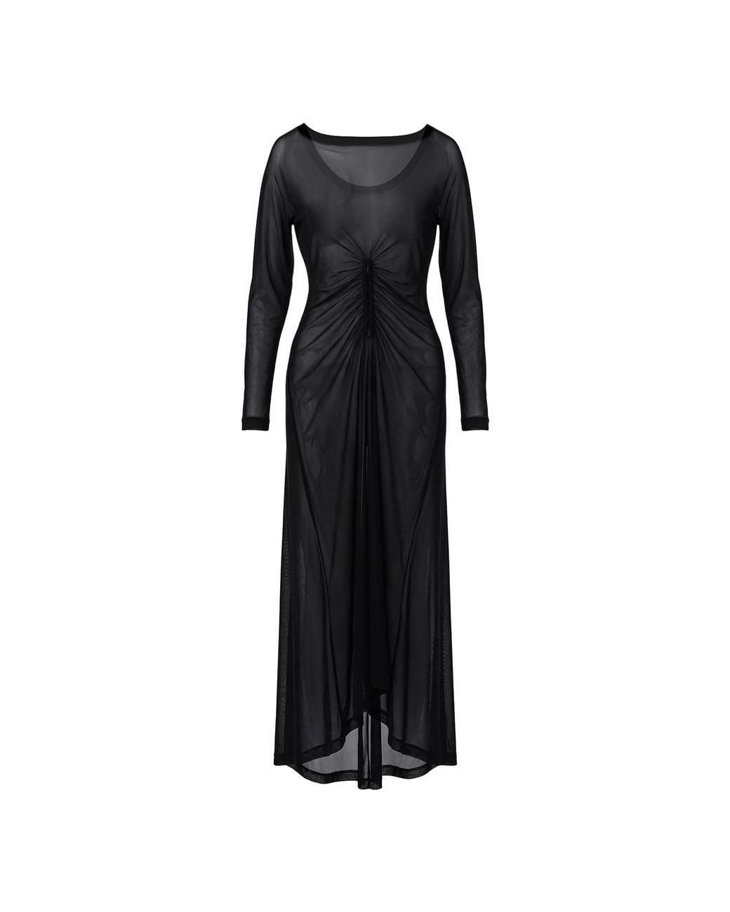 Serotone Swim Black Mesh Long Dress