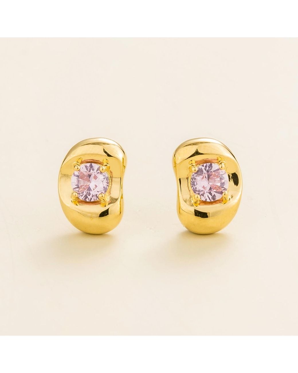 Juvetti Metallic Fava Earrings