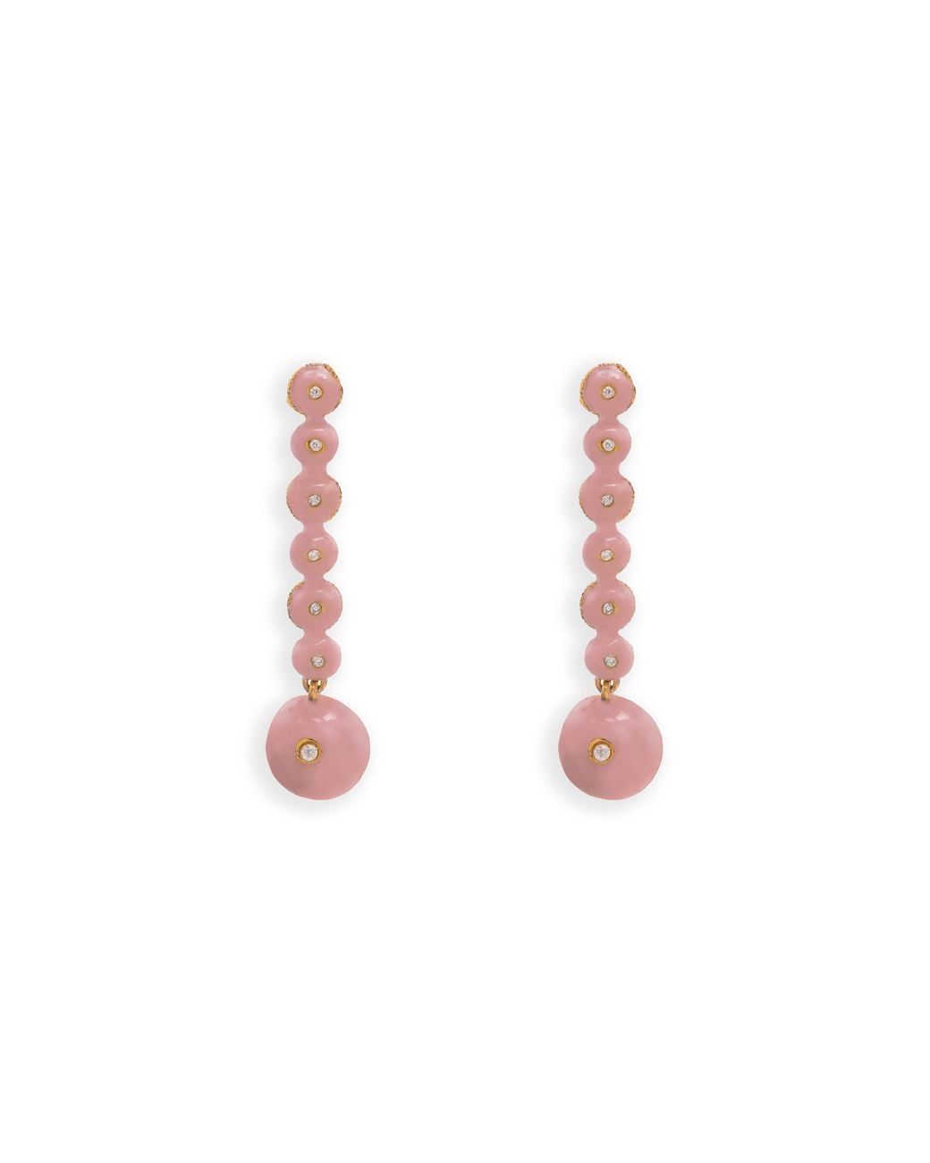 Lavani Jewels Pink Hibiscus Earrings
