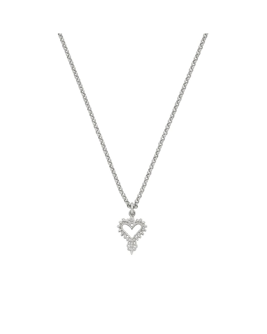 Zoe & Morgan Metallic Mini Heart Necklace