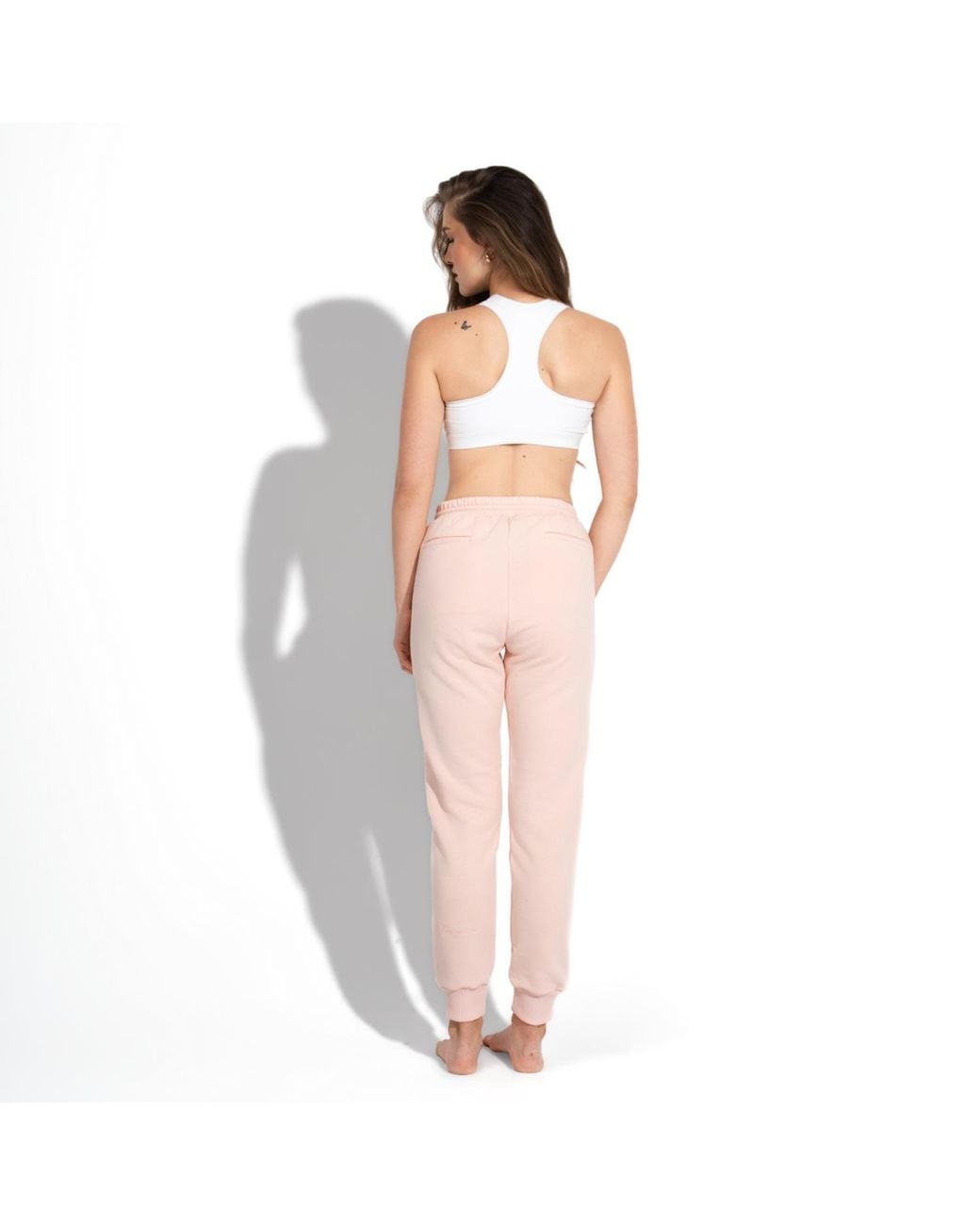 Maison Tangerine Pink Premium Cotton Sweatshirt & Joggers Tracksuit Set