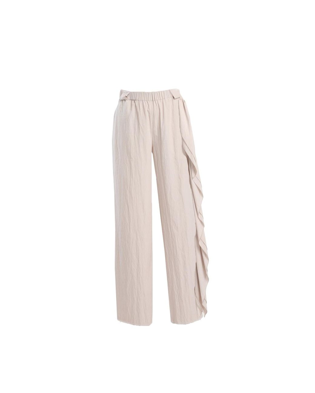 ARTISTA White Neutrals Charm Frill Pants