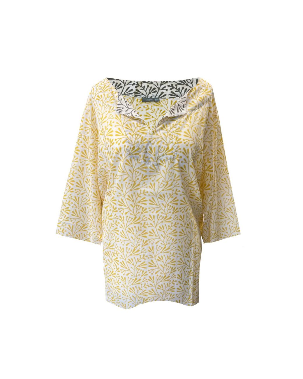 Lime Tree Design Natural Ochre Bud Tunic Top