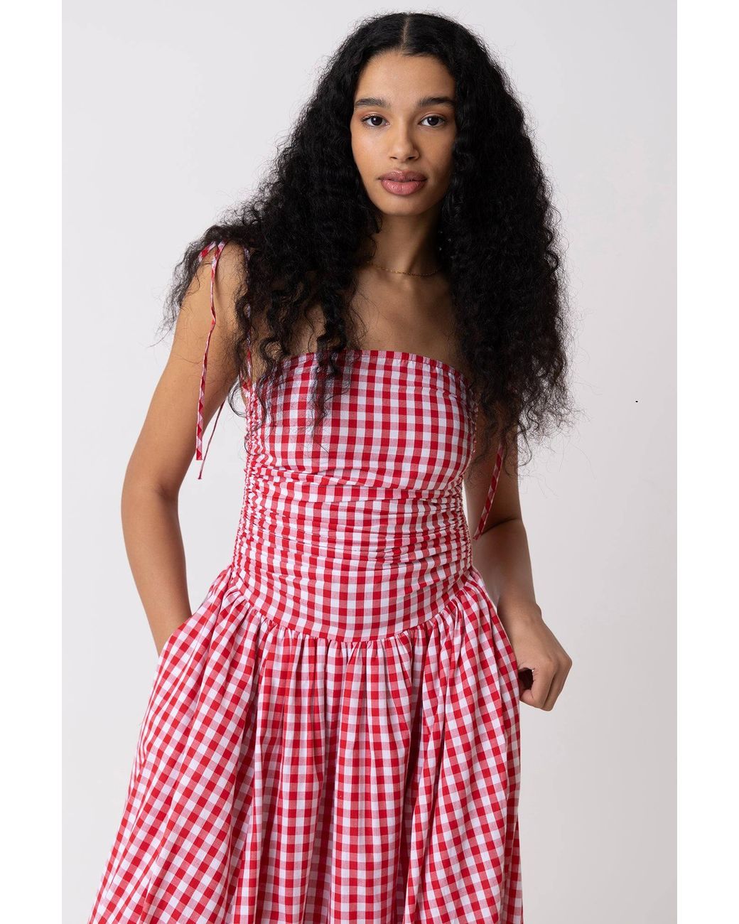 Amy Lynn Pink Alexa Gingham Puffball Dress