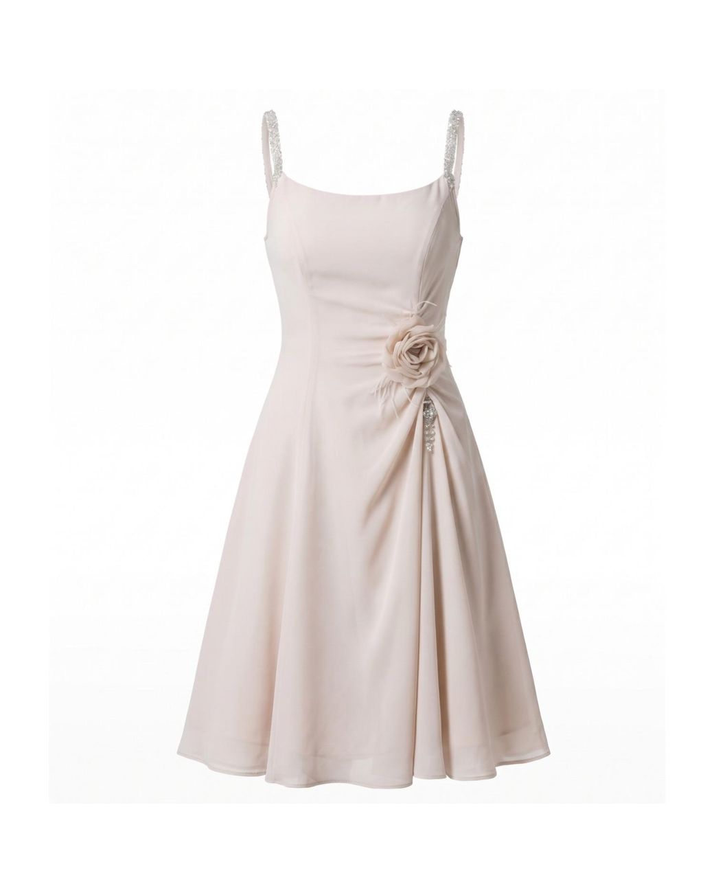 Luna Fashion House Natural Neutrals Short Dress, Lesli