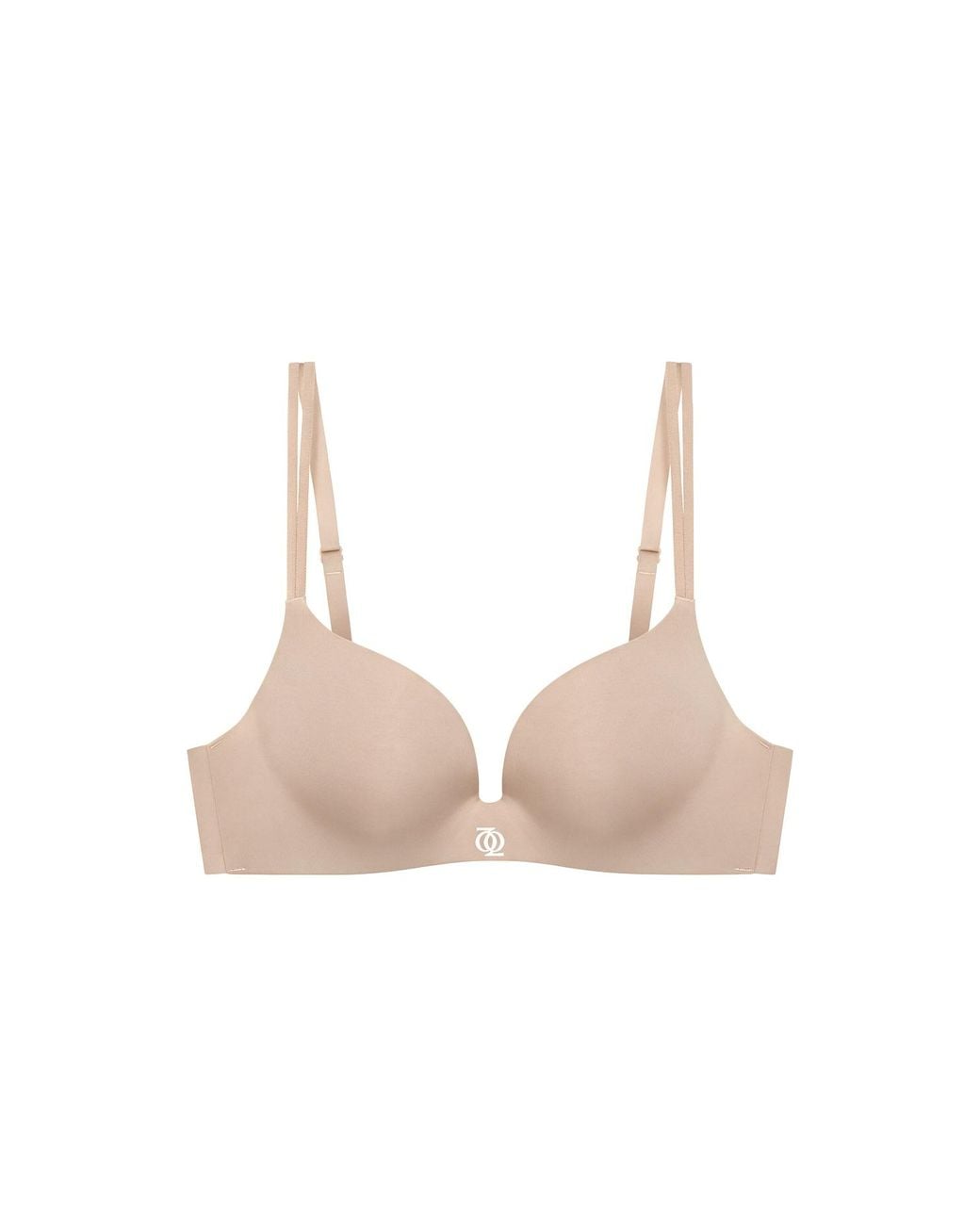 Second Skin Solution Brown Neutrals Second Skin Teardrop Push Up Bra Nude
