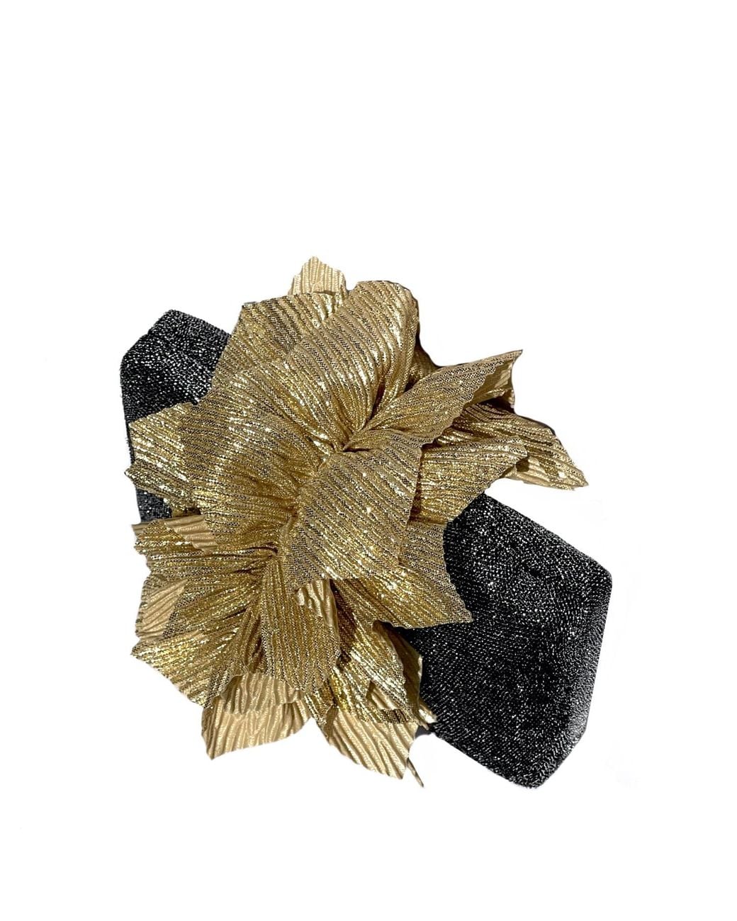 Simitri Metallic Goldie Angel Clutch