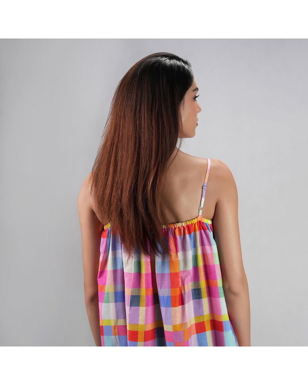 DHARA SHETH DUBAI Red The Palette Picnic Spaghetti Strap Maxi Dress
