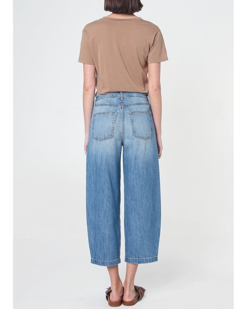 NOEND Blue Adeline Cropped Barrel