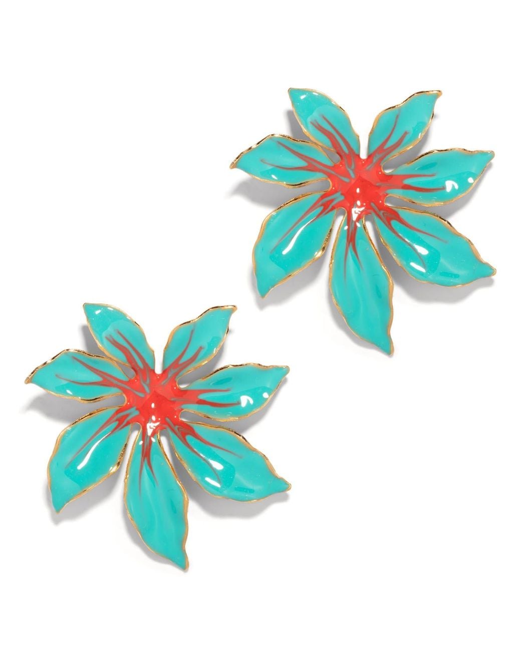 The Pink Reef Blue Tropic Earring