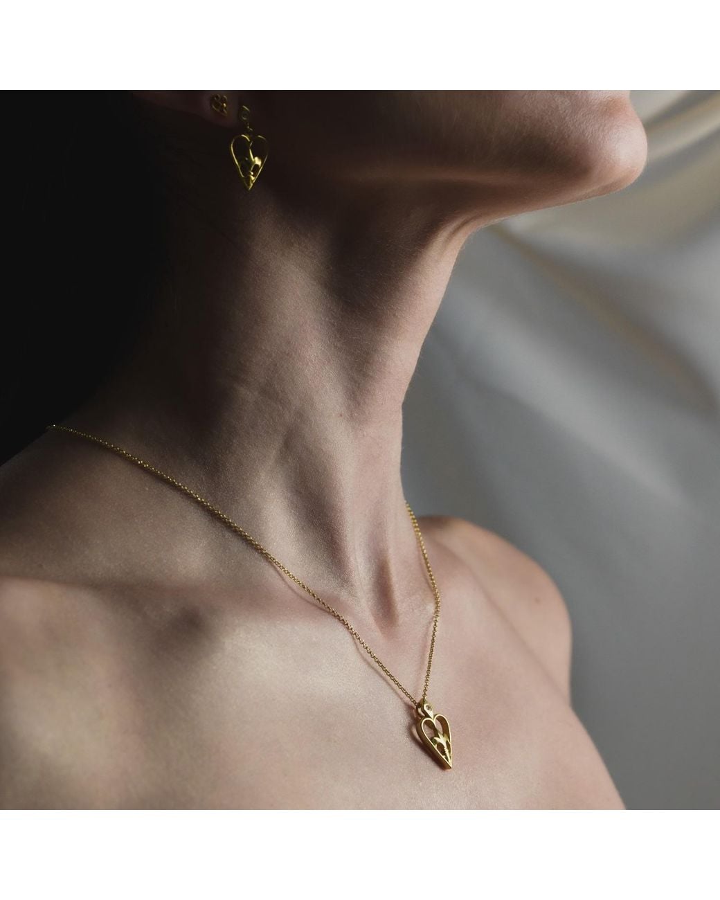 Myrto Katramadou Jewellery Metallic Heartshield – Pendant