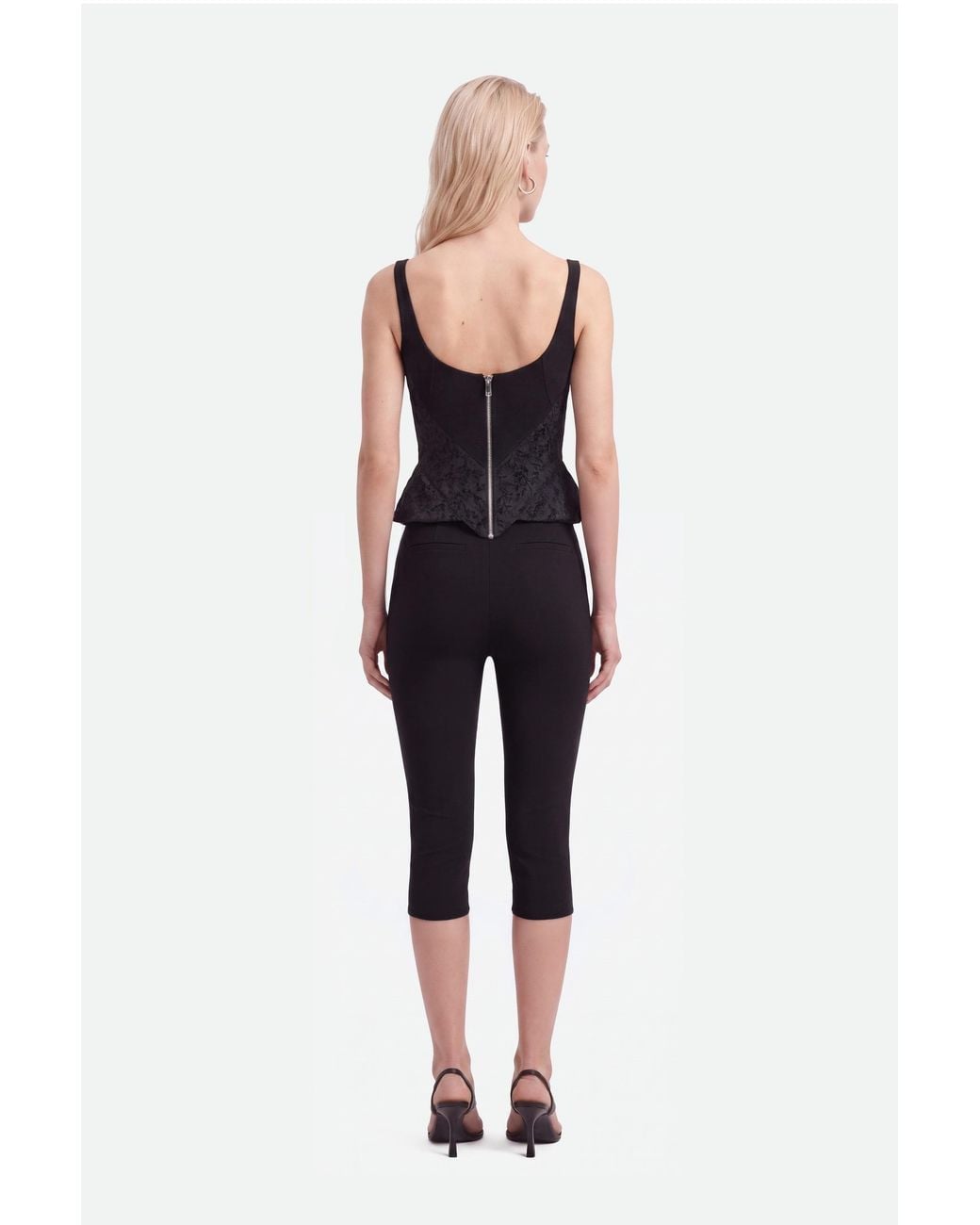 Nocturne Black Capri Trousers
