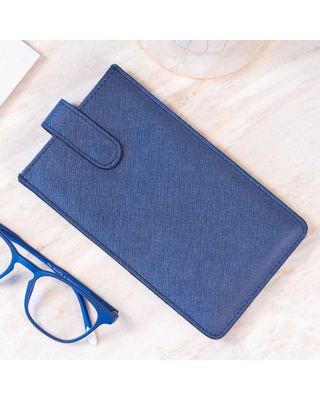 Pack'n Travel Blue Glasses Case Dark