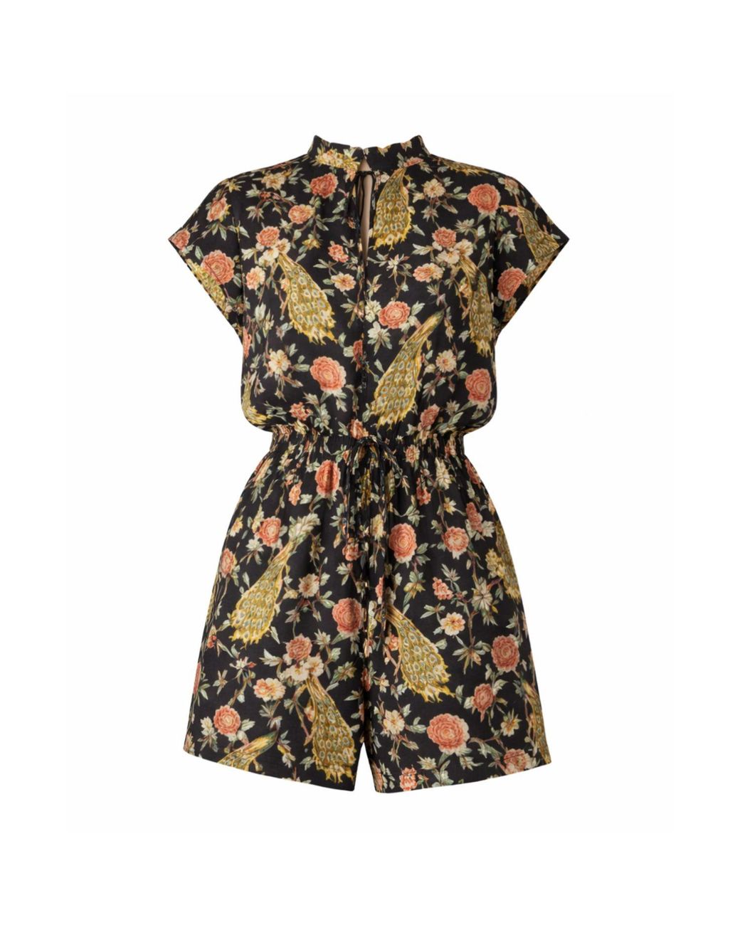 Raishma Black Samara Viscose Playsuit